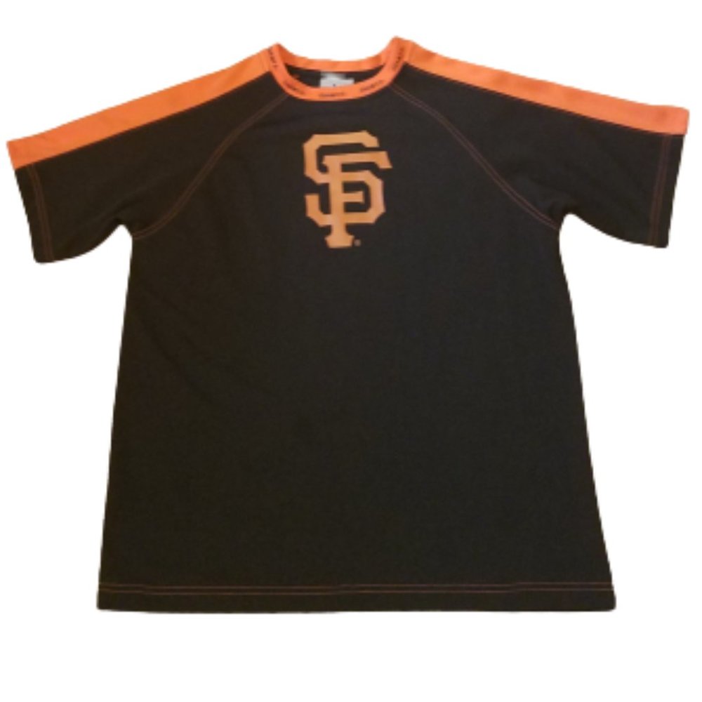 MLB Genuine San Francisco Giants Short Sleeve Tee | Black / Orange | Size 14/16